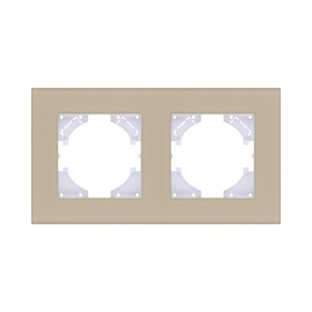 Рамка 2-постовая, стекло золотой Kollinger Reflex MG RM2GD