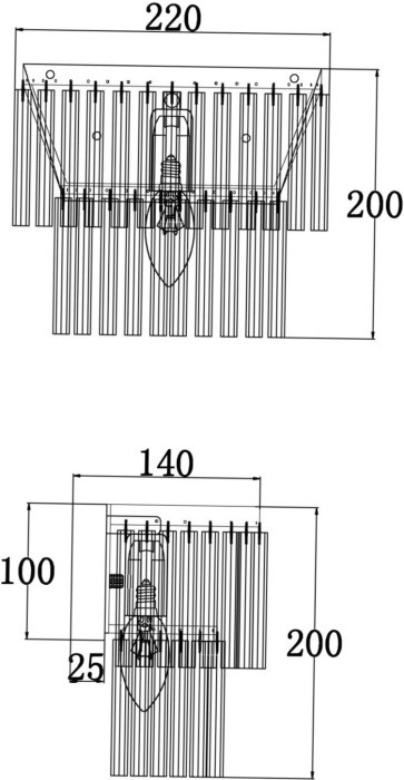 Настенный светильник Colonne MOD093WL-01BS