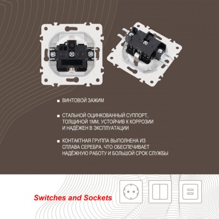 Розетка Arte Milano 205.40-1.white