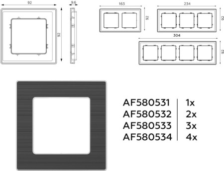 Рамка ALFA AF580534