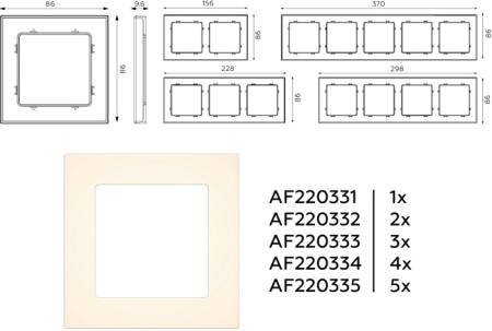 Рамка ALFA AF220333