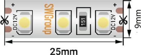 Светодиодная лента SWG3120 SWG3120-24-9.6-WW-66-M