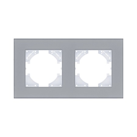 Рамка 2-постовая, стекло серый Kollinger Reflex MG RM2GY