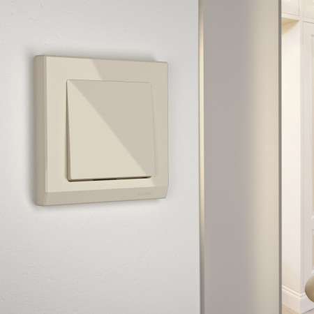 Переключатель Встраиваемые механизмы слоновая кость W1113003