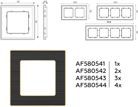 Рамка ALFA AF580541