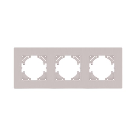 Рамка 3-постовая, кашемир матовый Kollinger Eleganz Plex EP3CM