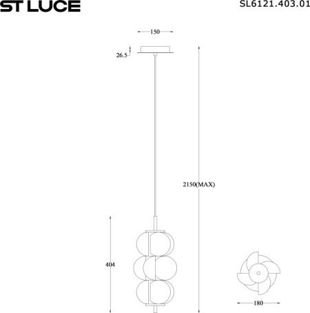 Подвесной светильник Talisman SL6121.403.01