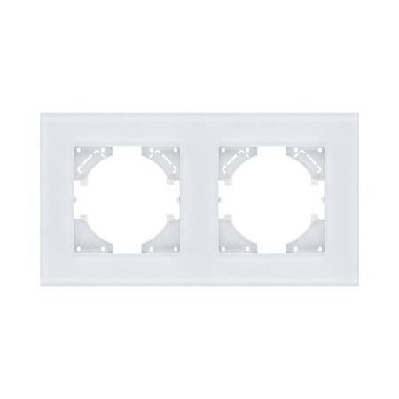 Рамка 2-постовая, стекло белый Kollinger Reflex MG RM2WH