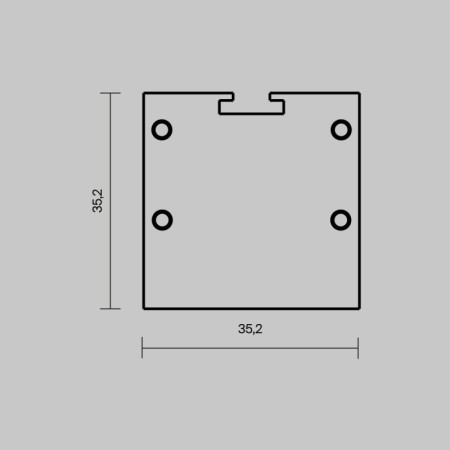 Заглушка профиля Maytoni Technical 642083