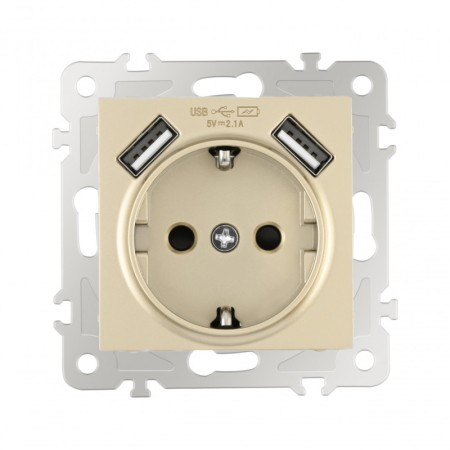 Розетка Arte Milano 206.47-1.shampan