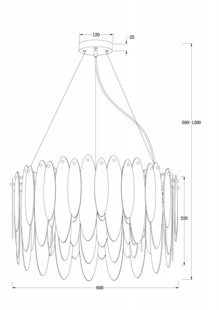 Подвесная люстра Freya FR5217PL-08FG