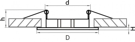Встраиваемый светильник Lightstar 011040