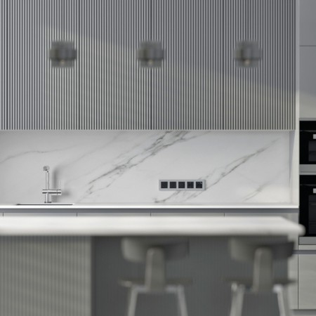 Рамка Slab серебро софт W0052965