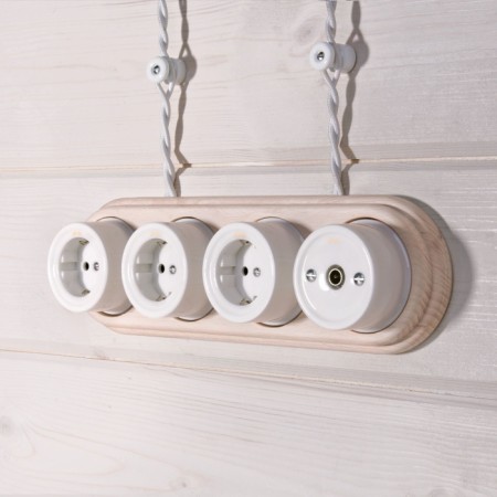 Кабель Ретро кабель белый W6452501