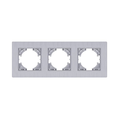 Рамка 3-постовая, серый Kollinger Eleganz Plex EP3GY