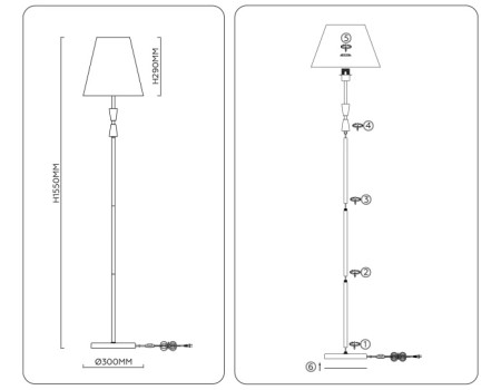 Торшер High Light LH75059