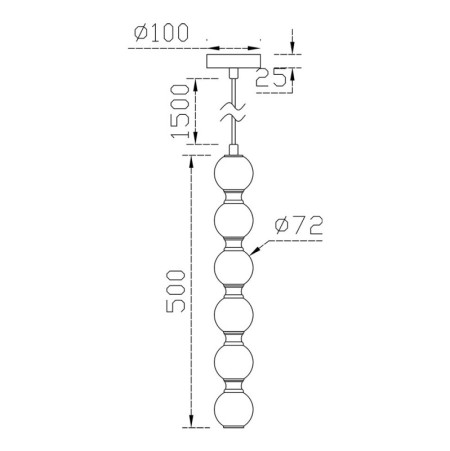 Подвесной светильник Fluorite FL1201-6P
