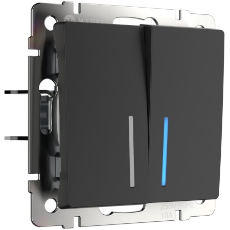 Выключатель Встраиваемые механизмы черные матовый W1120108