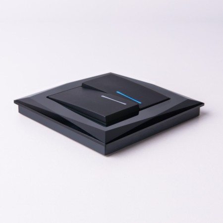 Выключатель Встраиваемые механизмы черные матовый W1120108