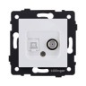 Розетка двойная спутниковая SAT + RJ45 Cat.6, белый матовый Kollinger REA-014WM для Aspekt, Eleganz, Reflex