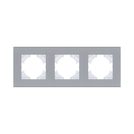 Рамка 3-постовая, стекло серый Kollinger Reflex MG RM3GY