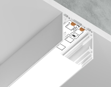 Профиль для светодиодной ленты Illumination GP2500WH