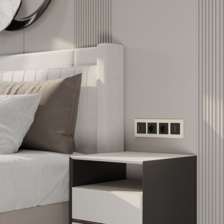 Рамка Slab айвори софт W0042962