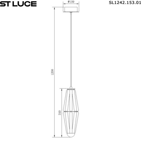 Подвесной светильник Ciara SL1242.153.01