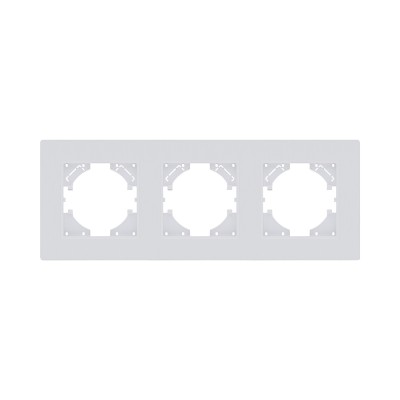 Рамка 3-постовая, белый матовый Kollinger Eleganz Plex EP3WM