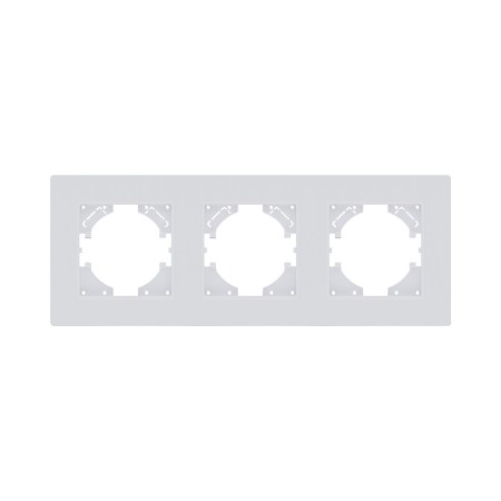 Рамка 3-постовая, белый матовый Kollinger Eleganz Plex EP3WM