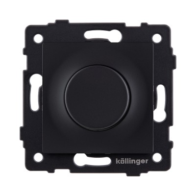 Светорегулятор для светодиодных ламп, проходной, 500W, черный матовый Kollinger REA-048BM для Aspekt, Eleganz, Reflex