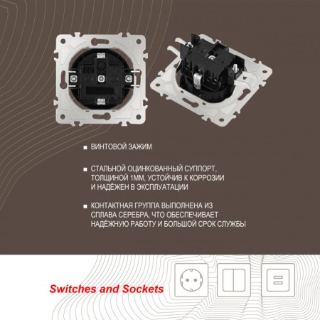 Розетка Arte Milano 202.41-1.black