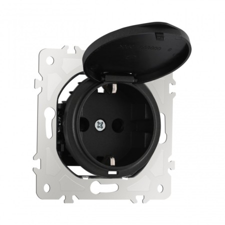 Розетка Arte Milano 202.41-1.black