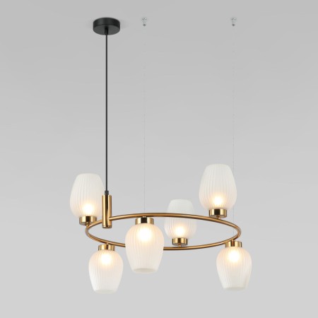 Подвесная люстра Eurosvet 30183/6 латунь