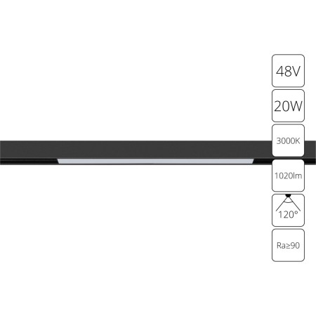 Трековый светильник Linea A4673PL-1BK