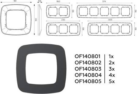 Рамка OMEGA OF140805