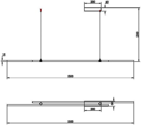 Подвесной светильник Halo MOD005PL-L48BSK