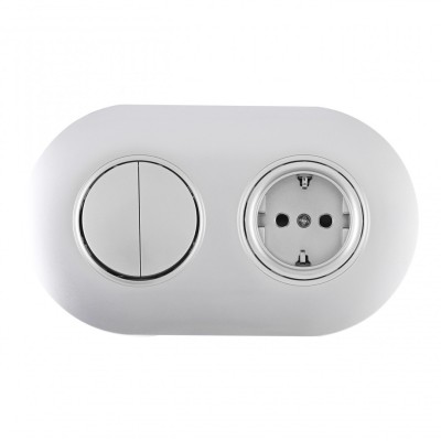 Розетка Arte Milano SET08-2-40-1-30-2 silver