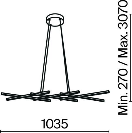 Подвесной светильник Halo MOD244PL-L50BK