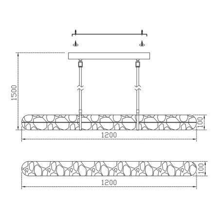 Линейный светильник Fluorite FL1203-12PL