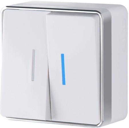 Выключатель Накладные механизмы Gallant белые W5020101