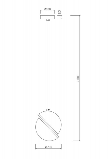 Подвесной светильник Freya FR5181PL-01CH