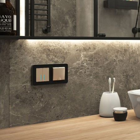 Рамка Platinum черный алюминий W0022608