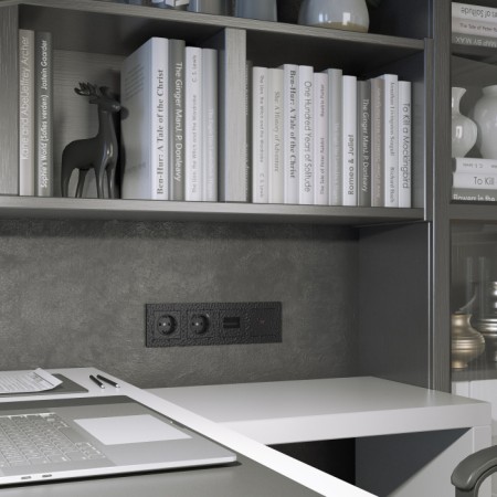 Накладка на механизм Встраиваемые механизмы Hammer черные W1291108