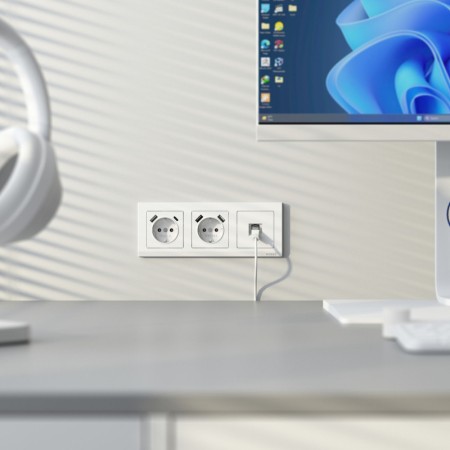 Розетка Werkel W1171761/ Розетка с заземлением, шторками и USB ти