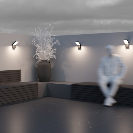 Настенный светильник уличный Paso O595WL-L12B3K