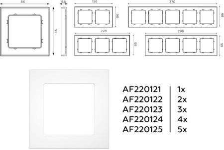 Рамка ALFA AF220123