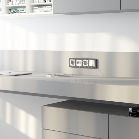 Накладка на механизм Встраиваемые механизмы белые акриловые W1191141