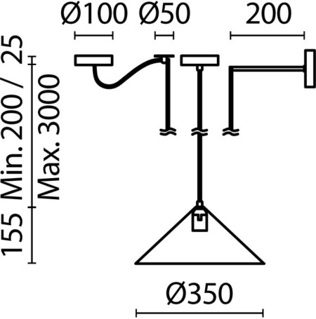 Подвесной светильник Basic colors MOD167PL-01W
