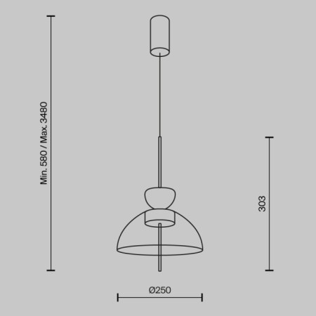 Подвесной светильник Bangkok MOD185PL-L6B3K2